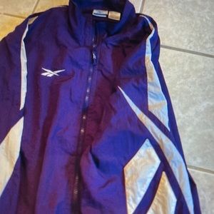 Reebok purple and white jogging suit set / Large